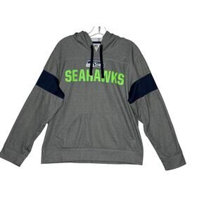 Seattle Seahawks NFL Women’s pullover hoodie sz M gray & blue